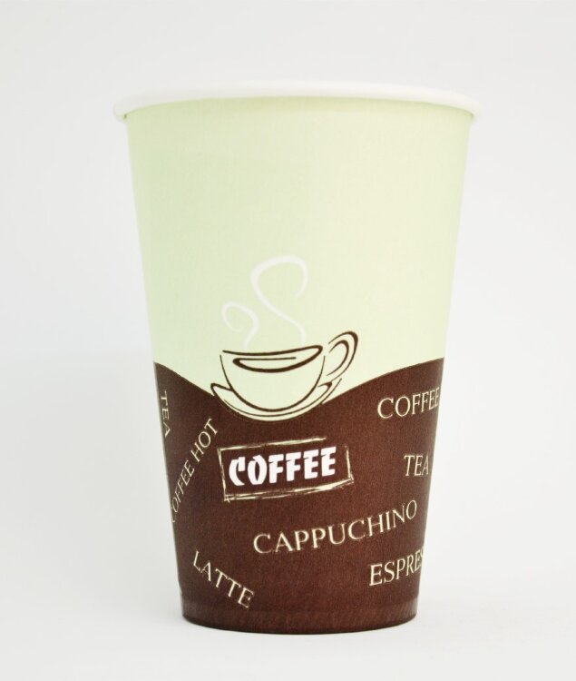 Стакан паперовий “Coffe Latte” 330 мл (зелений)